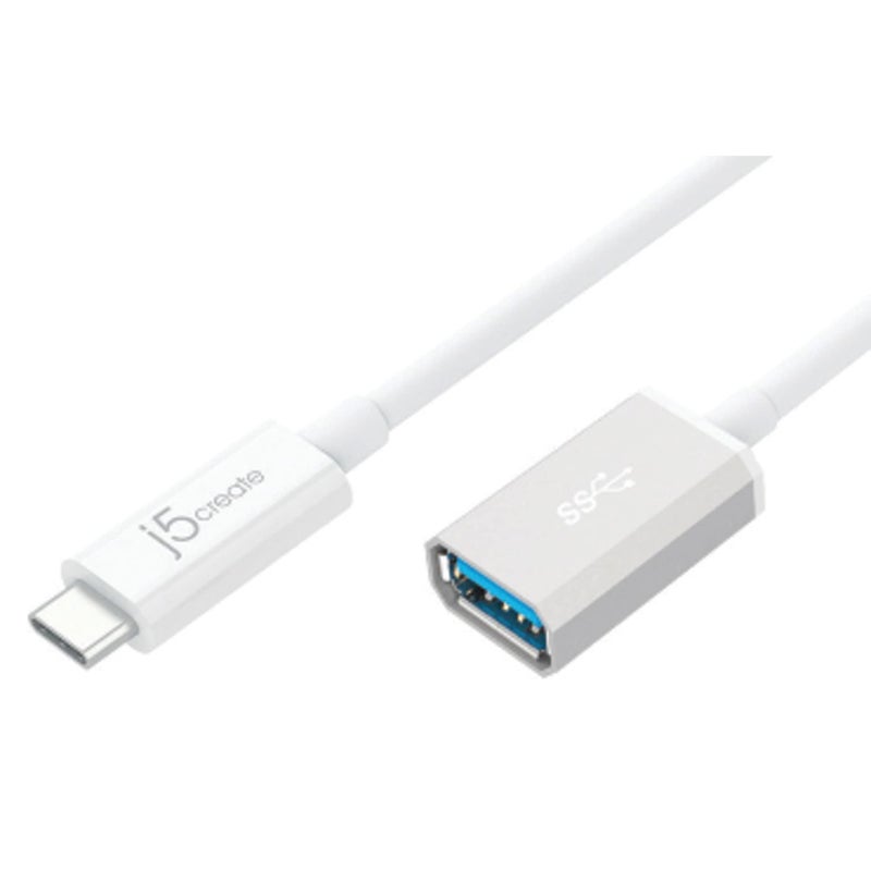 j5create USB Type-C 3.1 to Type-A Adapter | Supports USB3.1 Gen1 (5 Gbps), USB 2.0 (480 Mbps) and an Output of 1.5A | Compatible with USB 3.0 and USB 2.0 Devices - Image 2